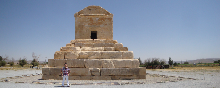 Amir Azarbakht at Pasargadae, Shiraz, Iran